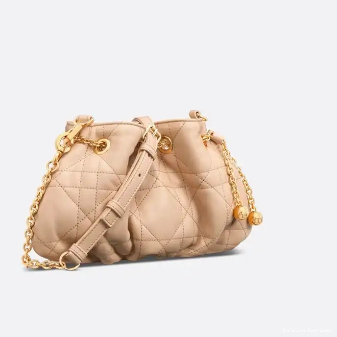 Cheap Macrocannage Dior Small Lambskin Bag Ammi Pink 0327 Luxury